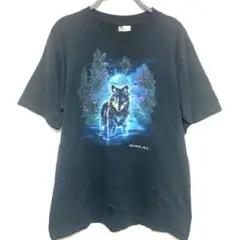 90s〜00s king fashions wolf T-shirt 狼
