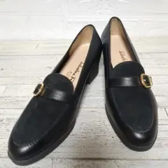 ★未使用級★サルヴァトーレフェラガモ パンプス ローファー 23.5 ブラック