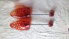 オレンジ プラスチック シューツリー