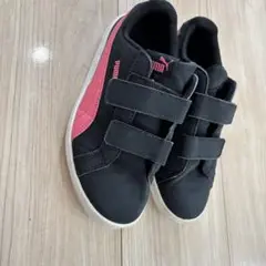 Puma ブラック ピンク 20cm キッズスニーカー