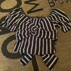ANAP カットソー リボン へそ出し