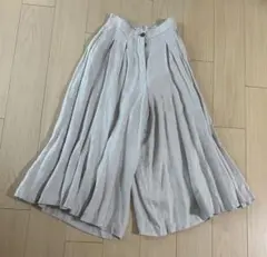 ル・ダルジャン・ウヴェール リネンワイドパンツ size38 生成