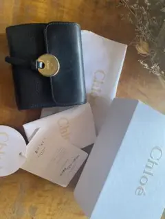 クロエ 折りたたみ財布 ブラック