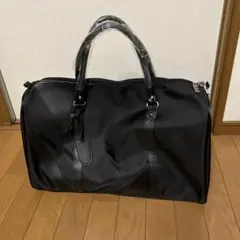 ブラックボストンバッグ 大容量