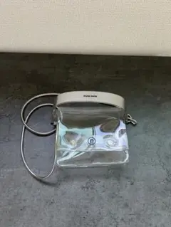 nana-nana クリア ショルダーバッグ PVC クリアバッグ　　シルバー