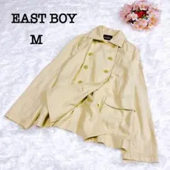 EAST BOY ベージュ ダブルブレストジャケット綿100 シンプル　春服