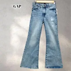 新品！　GAP　子供服　フレアデニムパンツ　美品　ダメージ加工　１３０　5550