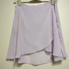 【未使用】　巻きスカート Lサイズ　薄紫色