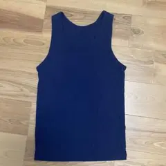 【匿名配送】ユニクロ ドライカラーリブタンクトップ ネイビー Mサイズ