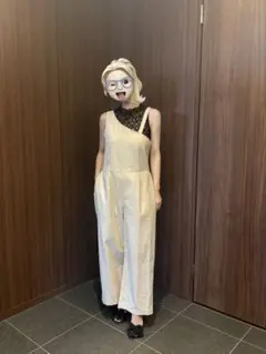 ワンショルダーサロペット