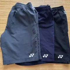 3枚セット　YONEX ハーフパンツ M ブラック　グレー ネイビー