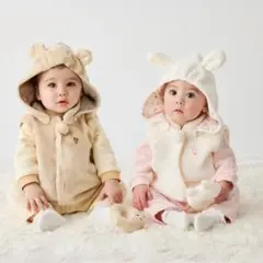 【ミキハウス】★極美品★ベスト&ブルマ　ベージュ 現行品