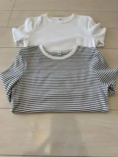 UNIQLO ユニクロ ソフトリブクルーネックT Mサイズ