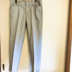 AEONレディースノータックパンツ　八分丈　綿ポリエステル