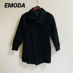 EMODA エモダ ブラック コート ジャケット アウター レディース 服 上着