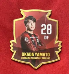 【岡田大和選手】北海道コンサドーレ札幌プラレイヤーズアルミマグネット