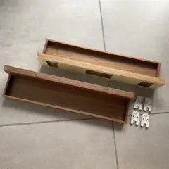 【無印良品】壁に付けられる家具トレー　ウォールナット材突板　44cm