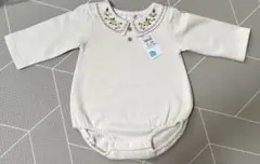 新品　刺繍付き　ロンパース 長袖　ベビー　服　70㎝