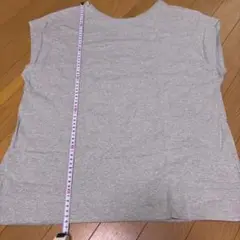 Samansa Mos2 グリーンノースリーブTシャツ M