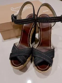 ルブタン デニム サンダル