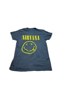 アメリカ輸入品 NIRVANA スミリー顔 Tシャツ ダークグレー