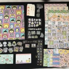 まめきちまめこ　クリアファイル、シール、デザインペーパー　DAISO