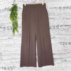 クラシカルエルフ/ワイドパンツ/ウエストゴム/センターシーム/ブラウン/2653