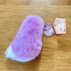 【新品】ちょコンとキツネ　フワフワしっぽ　キーホルダー　3 あやめもち　匿名配送