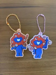 ミャクミャク　ぷっくりラバマスビスケット　にこにこ、ふりふり　各1個　計2個