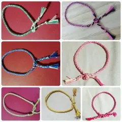 【まとめ売り】刺繍糸のミサンガ