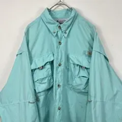 USA古着 コロンビア columbia アウトドアシャツ フィッシングシャツ