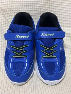 Xspeed 青 スニーカー 22cm