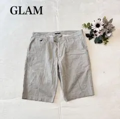 【グラム】ショートパンツ（L)ストライプ 綿100% イタリア製 カジュアル