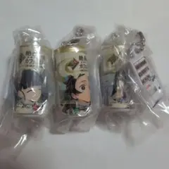 鬼滅の刃　コラボ缶　ミニチュアチャーム　3点セット