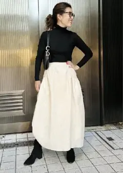 AMARC 黒 woolタートルネック 大草直子
