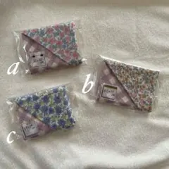 1441・ハンドメイド♡ダブルガーゼハンカチ 三枚セット
