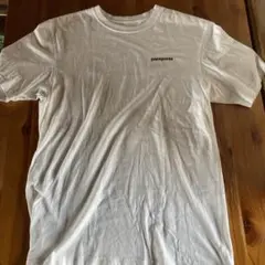 patagonia ホワイト Tシャツ バックプリント　オーガニックコットン　M