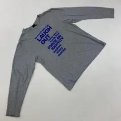 Hill Crop グレー Tシャツ カットソー プリント 長袖 クルーネック