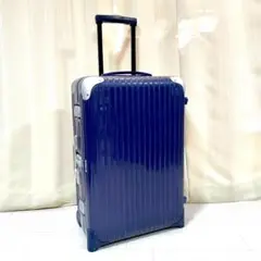 美品リモワ 青ロゴ リンボ 2輪 63L キャリー アルミフレーム開閉 3-6泊