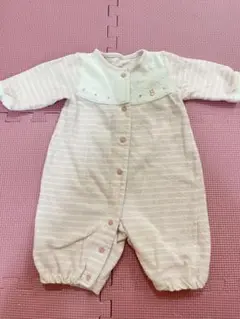 ファミリア　ロンパース　50〜60サイズ　ピンク