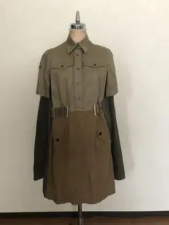 kolor カラー ミリタリーワンピース