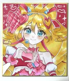手描きイラスト キュアアイドル キミとアイドルプリキュア ファンアート