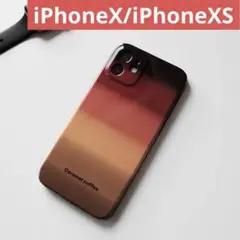 【お洒落】iPhoneX/iPhoneXSケース 珈琲