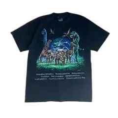 90's USA製 恐竜 地球 Tシャツ　アニマル