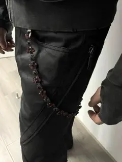 【Y2K】Pigeon blood handmade wallet chain