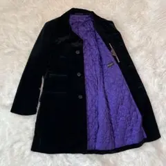 Paul Smith ポールスミス ベロア ロングコート ブラック 美品 90s