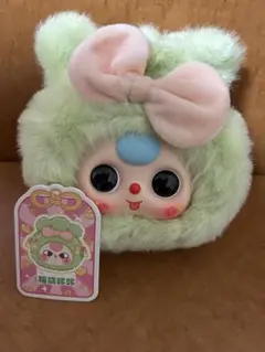 値下げ　Babythree 巾着　グリーン