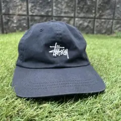 Stussy 刺繍ロゴ キャップ 黒