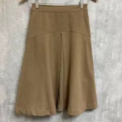 美品　FILGRANDE フレアスカート【38】ブラウン　無地柄　きれいめ　古着