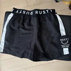 RUSTY 黒 水陸両用ハーフパンツ